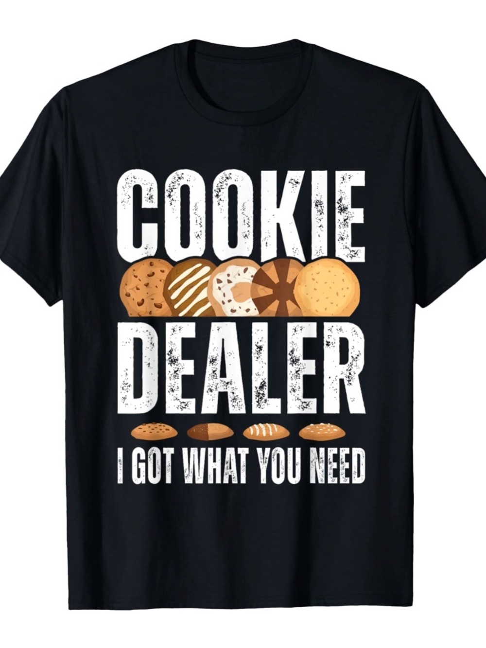 0079: NWOT 3XL Cookie Dealer Graphic Short sleeve T-Shirt in Black